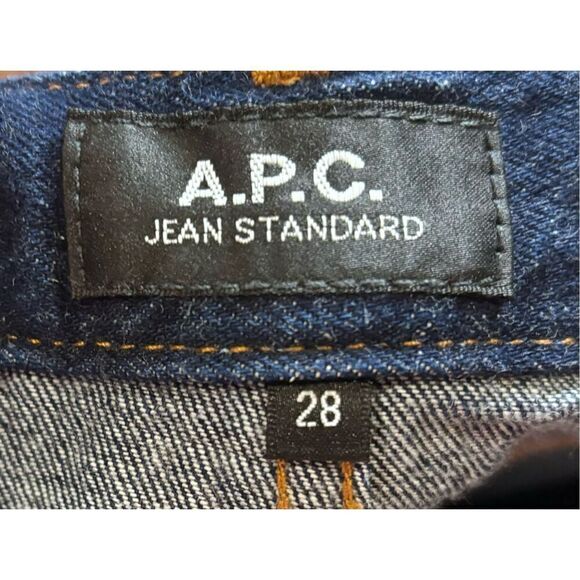 APC Jean Standard 100% Cotton Dark Denim Unisex Jean NWT Size 28 - Picture 3 of 4
